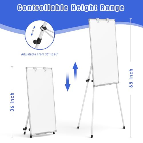 JOYUMY Magnetic Whiteboard with Stand - 36x24 Inch Portable Dry Erase Easel with Adjustable Height & Accessories