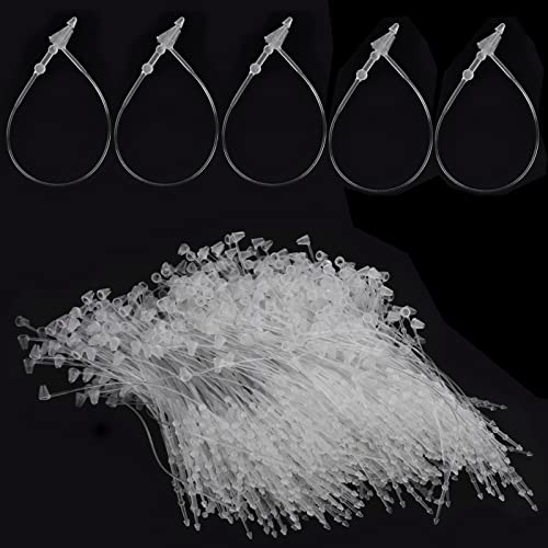 3 Inch Clear Plastic Tag Fasteners 1000 Pcs – Snap Lock Loop for Retail Clothing