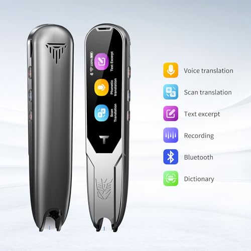 ACODO Silver Gray Translator Pen for Dyslexia & Language Learning - Text to Speech Scanner
