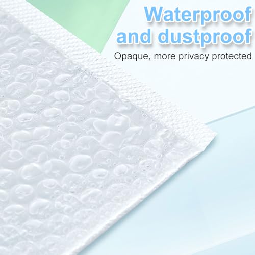 Ireer 10 Pack 12x16 Inch Large Waterproof Bubble Mailers Self Seal Padded Envelopes White
