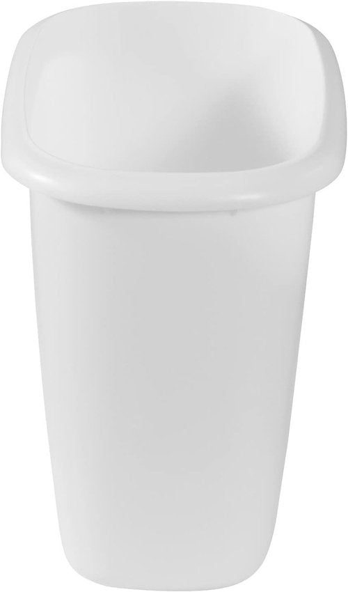 Rubbermaid Vanity Trash Can - 1.5 Gallon Wastebasket in White | Perfect for Kitchen, Office & Bathroom (Pack of 2)