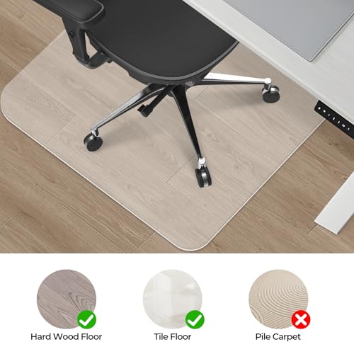 Office Chair Mat for Hard Wood Floors 36"x47" Heavy Duty Floor Protector Easy Clean £¨2pcs£©