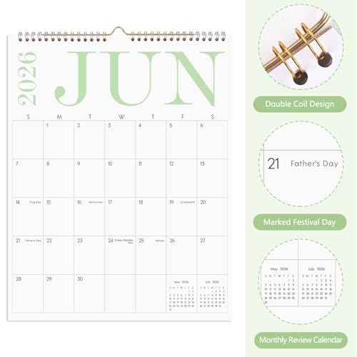 Wall Calendar 2025-2027, Aesthetic Large Wall Calendar -14" x 11" - 22 Monthly Calendar Runs from September 2025 Until June 2027, 2026 Calendar for Office, Home and School
