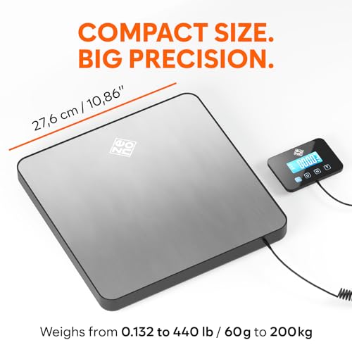 Digital Parcel Scale 200kg / 440lb Commercial Postal Weighing Scale with Tare & Hold