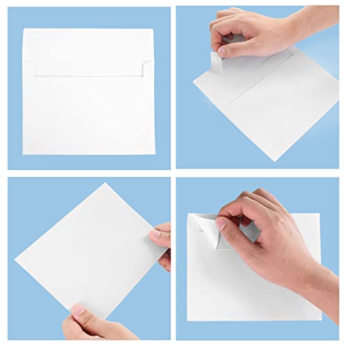 A4 White Envelopes 50 Pack Self Seal for Weddings Invitations Greeting Cards