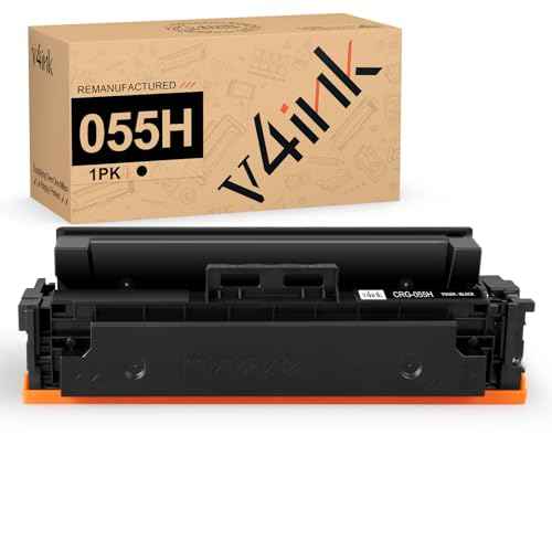 v4ink 055H 055 Compatible Toner Cartridge Replacement for Canon 055H 055 High Capacity for Canon Color ImageCLASS MF743Cdw MF741Cdw MF746Cdw MF743 Printer (Black 1-Pack)