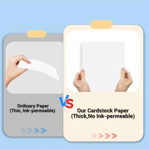 Cardstock Paper, White Cardstock 5x7, 110 Sheets Card Stock, 200GSM Thick Printer Paper 5x7, White Blank Card Stock Paper for Greeting Cards, DIY Cards, Wedding Invitation, Postcards