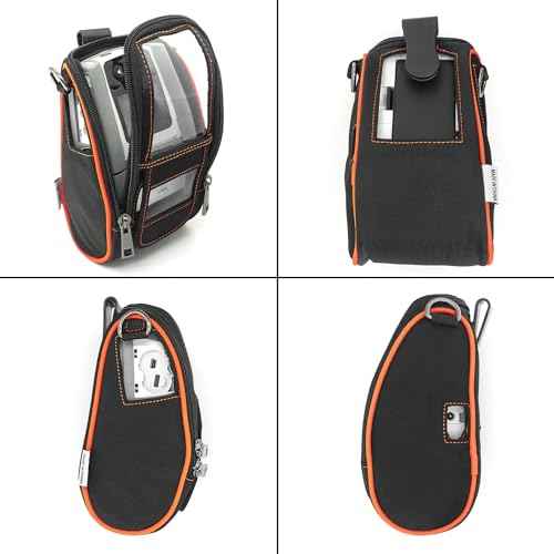 Soft Carrying Case for Zebra ZQ610 QLN220 ZR628 Mobile Thermal Printer - 2024 Upgrade Case Holster with Shoulder Strap and Belt Clip Compatible with Zebra ZQ610 QLN220 ZR628 Portable Carry Accessories