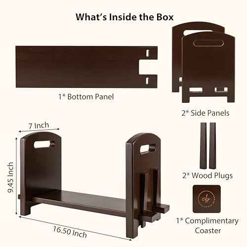 Adjustable Desktop Bookshelf - Sturdy Desk Bookshelf and Book Organizer - No Tools Required to Assemble This Desktop Bookcase, Perfect Tabletop Book Shelf for Office, Study Room
