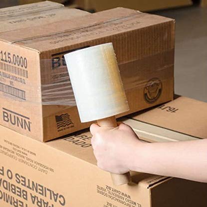 1000 Feet Stretch Wrap With Handle, Clear Film