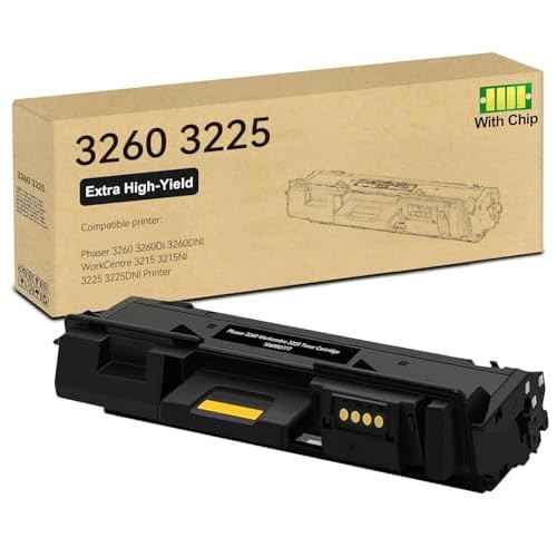 3260/ 3225 Black High Capacity Toner-Cartridge (3,500 Pages/Pack) Compatible for Xerox 106R02777 for Xerox Phaser 3052 3260 WorkCentre 3215 3225 Printer Toner,1 Pack