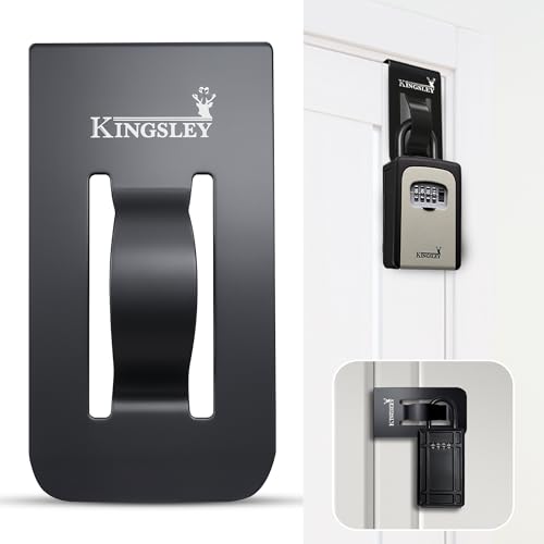 Kingsley KL-180 Over-the-Door Lockbox Bracket – All-Metal Key Storage Hanger