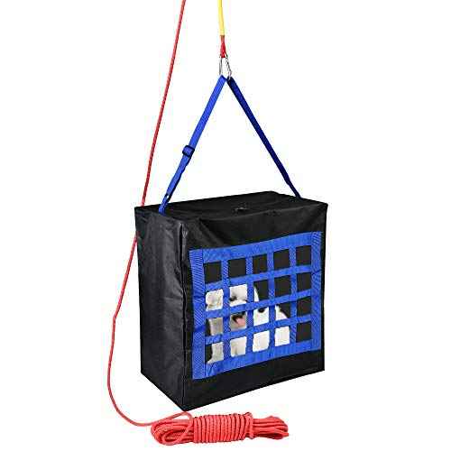 ISOP Fire Evacuation Device for Pets up to 55 Pounds - Compact Safety Equipment - Rope 50 Feet Incl. - Emergency Survival Kit for Animals (Medium 19"x18"x10") Pet Rescue Bag for Dogs & Cats