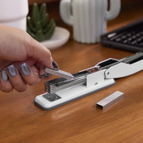 Swingline Cub Compact Desktop Stapler - White, 20 Sheet Capacity, Jam-Free, Metal