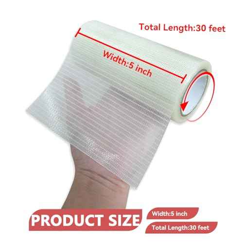 Birllaid RV Awning Repair Tape for Tent,Tarp, Boat Covers Repair Tape,RV Awning, Sail Tape, Tear Repair Patch Kit, Waterproof 5 Inch x 30FT
