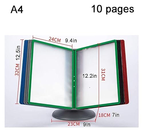 Desktop Document Organizer with Adjustable Panels for Office & Workspace