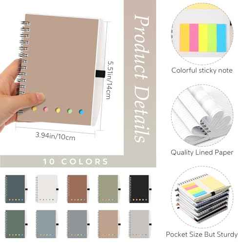 20 Set Employee Appreciation Gift School Weekly to Do List Spiral Planner Notebook with Sticky Note Ballpoint Pen Thank You Gift for Student Teacher Must Haves Office(Classic Color)