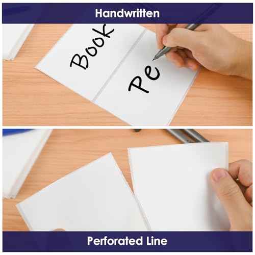 L LIKED 4"x6" Blank Removable Labels for Storage Bins, No Residue Handwritten Stickers for Boxes and Cases (150 Labels)