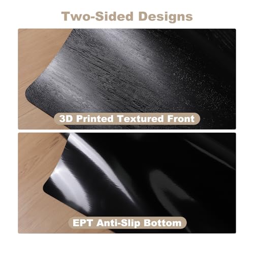 Keydol Thickened 2.0mm Office Chair Mat 60x75 for Hardwood - Anti-Slip, Easy-Clean Floor Protector