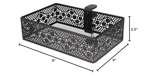 Aurynns Clip-on Drawer organizers,desk organizer,can be clipped around the table to store small items (black)