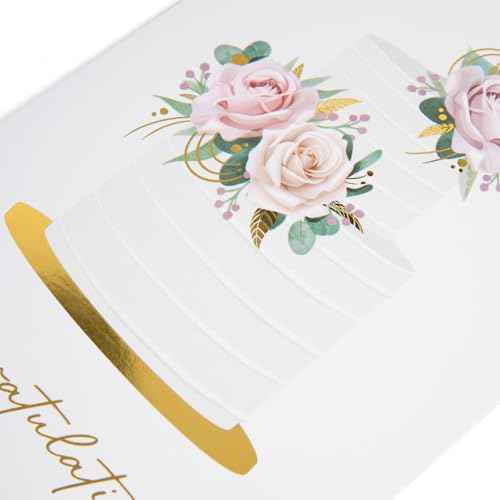 Wedding Card, Gold Foil Wedding Cards for Bride and Groom