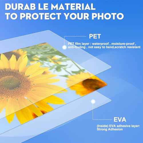 CAREGY Thermal Laminating Pouches, Holds 8.5 x 11 Inch Sheets,200 Pack Laminating Sheets, 3 Mil, 9 x 11.5 Inches Lamination Sheet Paper for Laminator, Clear, Letter Size, Office and School Supplies