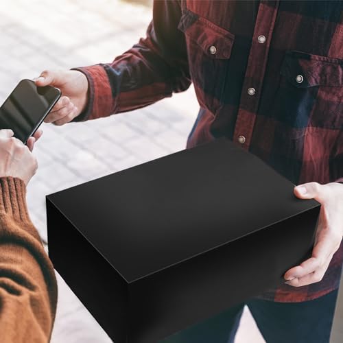 KKBESTPACK Black Poly Mailers 12x15.5 Inch Shipping Bags - 100 Pcs