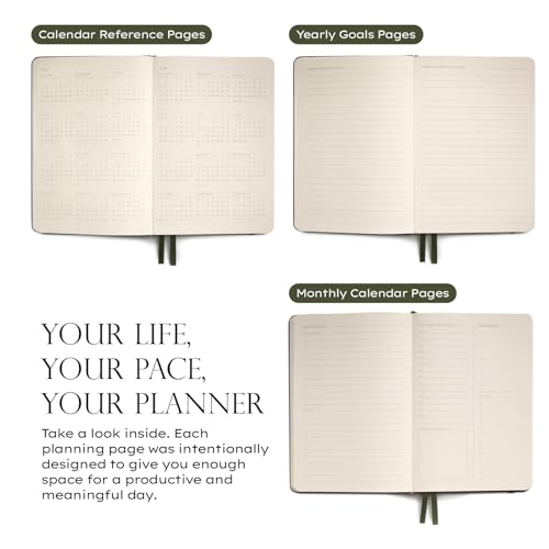 Anecdote 2027 Daily Planner A5 (5.8'' x 8.3''), Evergreen, 26 Weeks Undated