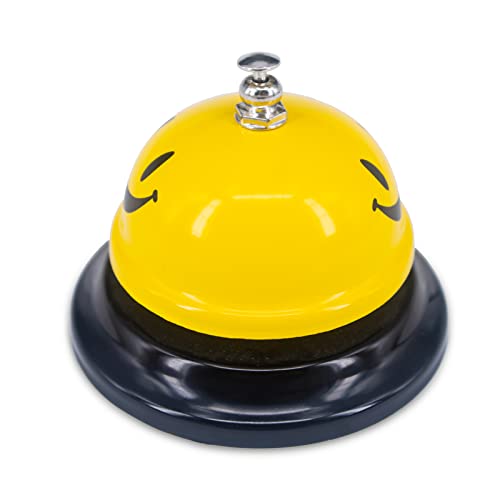 Call Bell for Hotels, Restaurants & Pet Training - 3.35 Inch Metal Desk Bell