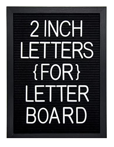 G GAMIT 2 Inch White Felt Letter Board Letters Set - 227pcs for Message Boards