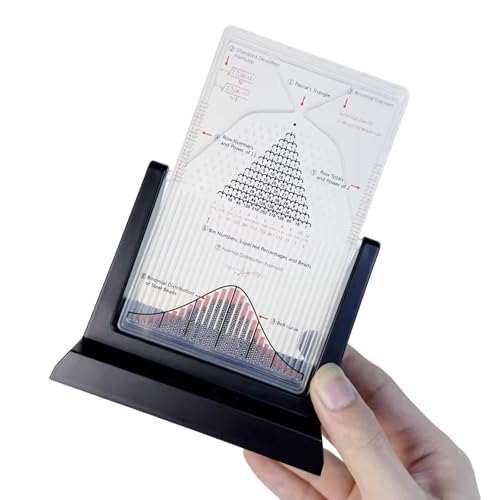 Desk Galton Board Experiment Kit with Bell Curve Demonstration, 12x12x17cm