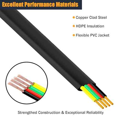 15FT Telephone Extension Cord Cable, Landline Phone Line Wire with RJ11 6P4C Plugs, Includes Cable Clips - Black - 2 Pack