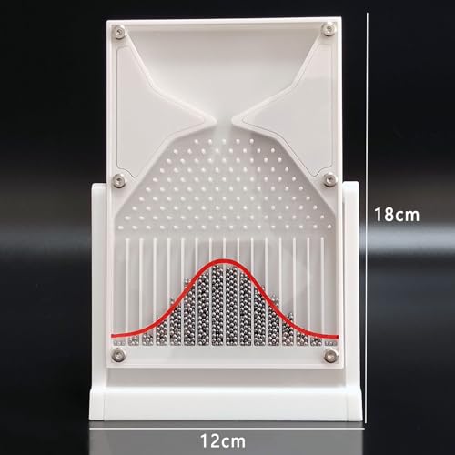 RKXKJ Black Galton Board Probability Demonstrator Desk Toy - Bell Curve Lab Tool