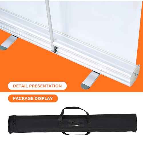 Custom Retractable Banner Stand 33"x81" ? Personalized Roll Up Display with Carry Bag, Adjustable Height, Portable Stand for Trade Shows, Events, Business Promotions