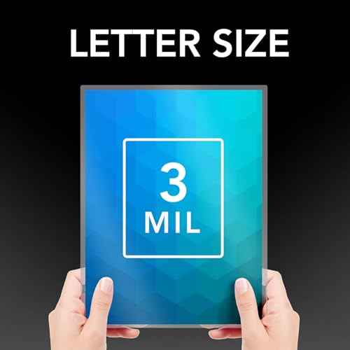 GBC Laminating Sheets, Thermal Laminating Pouches Letter Size, 3mil, HeatSeal Crystal Clear, 200 Pack (3202062)