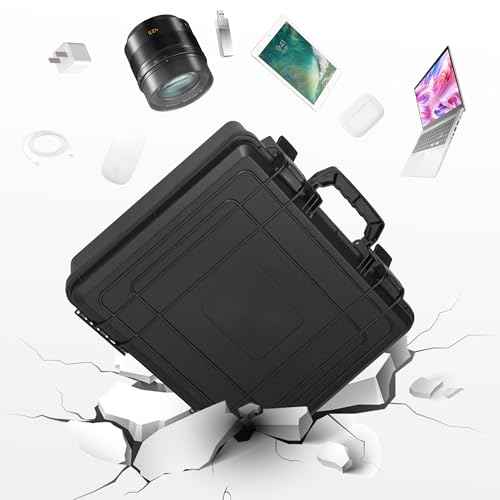 Laptop Hard Case for 14-15.6 inch Gaming Laptops & Accessories - Heavy Duty Laptop Storage Case with Pull & Pluck Foam Layer (Black)