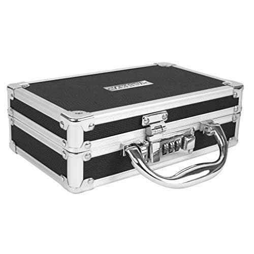 Vaultz Medicine Safe Case w/Combination Lock - Pack of 1 Cases, 8.35 x 5 x 2.5" - Black