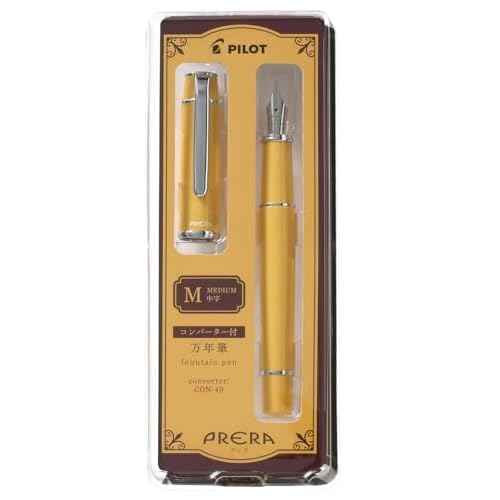 Pilot Fountain Pen Warm Yellow Medium Point P-FPR-1-WY-M With Original Stylus Ballpoint Touch Pen