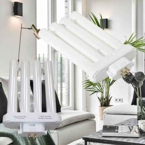LSE Lighting FML Bulb | Compatible Replacement for Spectrum Desk Floor MG-CAB01-14 E230863 GX9906F | 4-Pin Quad Base | 6500K Full Spectrum Daylight | 120V 60Hz | Designed in USA