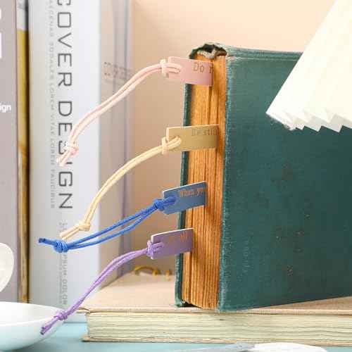 Skyygemm 10 Pcs Christian Bookmarks for Women Leather Bookmarks Handmade Bible Christian Gifts for Women Book Lovers Readers Church Book Club(Pastel)