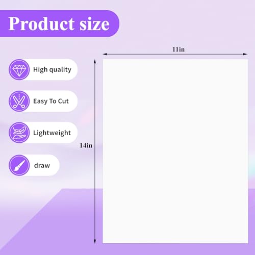 Joyberg 18-Pack White Poster Boards 11x14 Inches for Crafts & DIY Projects