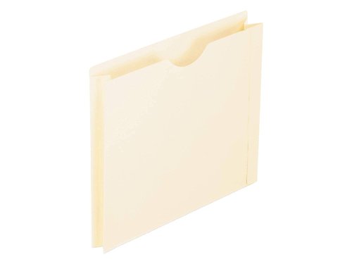 Pendaflex File Jackets, Letter Size, Manila, 2" Expansion, Reinforced Straight-Cut Tabs with Thumb Cut, 50 per Box (22200EE), Beige