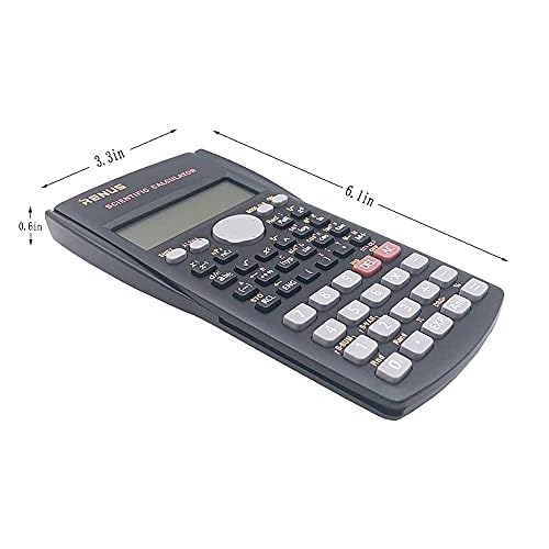 RENUS 8 Packs, 2-Line Engineering Scientific Calculator Function Calculator for Student and Teacher 16 AAA Batteries Included