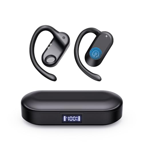 CXK AI Translation Earbuds Real Time 134 Languages 60H Playtime Translator Ear Buds Audifonos Traductores Ingl?s Espa?ol Wireless Earphones Bluetooth Headphones for Travel Business Learning Black