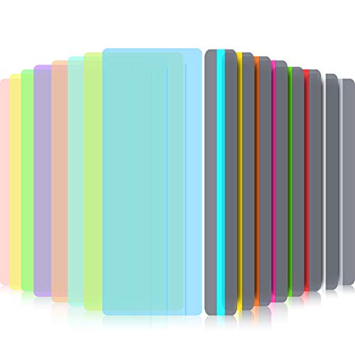 Guided Reading Strips for Dyslexia - 16 Colored Highlight Overlay Rulers