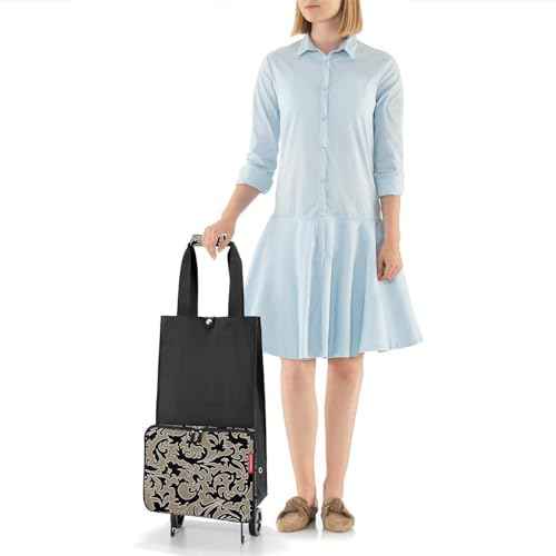 reisenthel foldabletrolley Baroque Marble - Foldable, Compact Shopping cart - Easy to Store