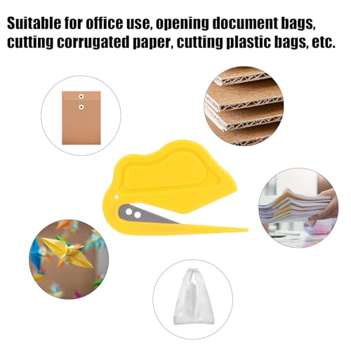 12 Pcs Envelope Letter Openers with Safety Concealed Blade - Durable, Portable Mail Slitter