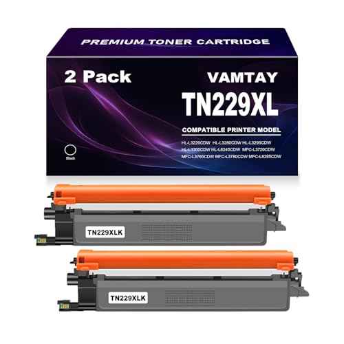 TN229XL Black Remanufactured Toner Cartridge Replacement for Brother 229 TN229 TN-229 TN 229XL for MFC-L3780CDW HL-L3280CDW MFC-L3720CDW HL-L3220CDW HL-L3300CDW Printer(TN229XLBK, 2Pack)