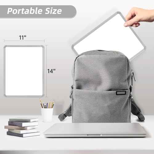 VUSIGN Small White Board Dry Erase, 14'' x 11'' Magnetic Dry Erase Board, Mini Whiteboard with Markers for Kids, Students, Fridge, Wall, Locker