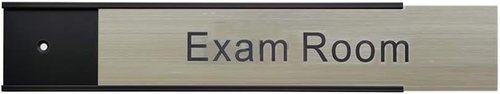 Nameplate Holder - 5-Pack Black Wall or Door Signs | 2” x 8” Size for Easy Identification